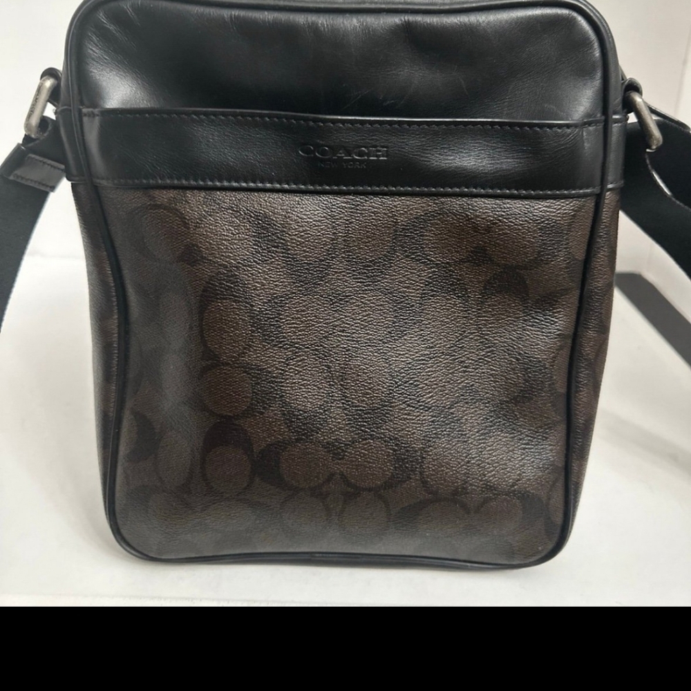 COPY - Coach Men's Black and Brown Crossbody Bag